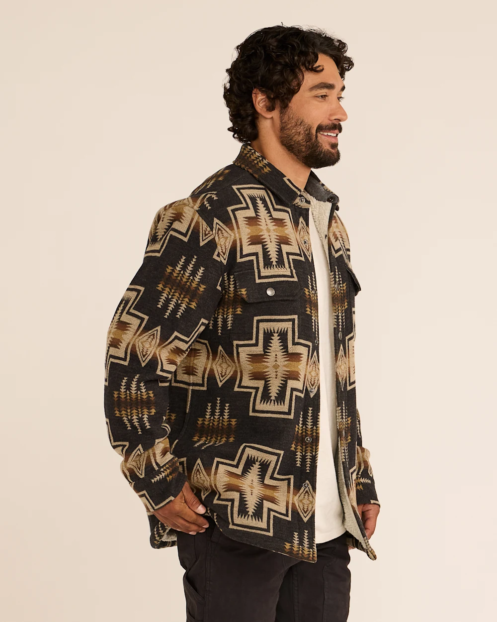 MEN'S HARDING DOUBLESOFT SHERPA-LINED SHIRT JACKET