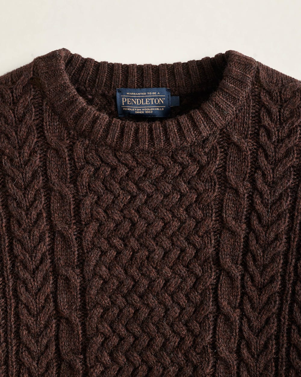 MEN'S SHETLAND COLLECTION FISHERMAN SWEATER