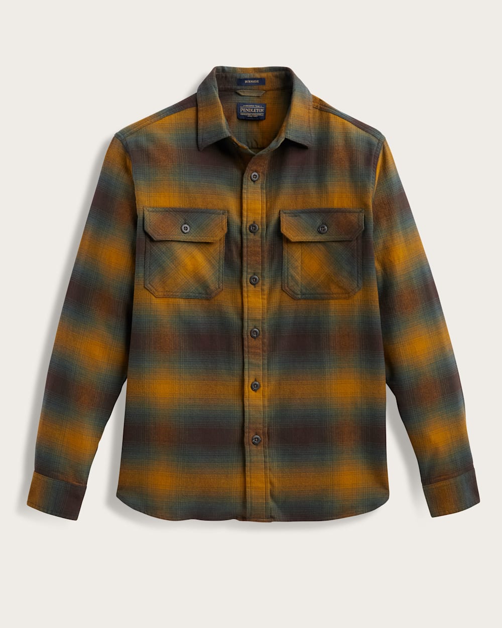 MEN'S PLAID BURNSIDE DOUBLEBRUSHED FLANNEL SHIRT