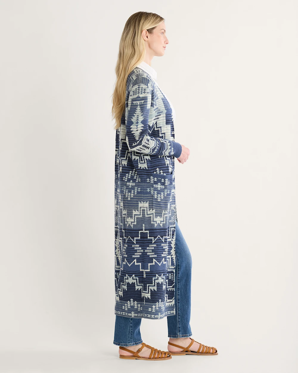 WOMEN'S COTTON DUSTER CARDIGAN