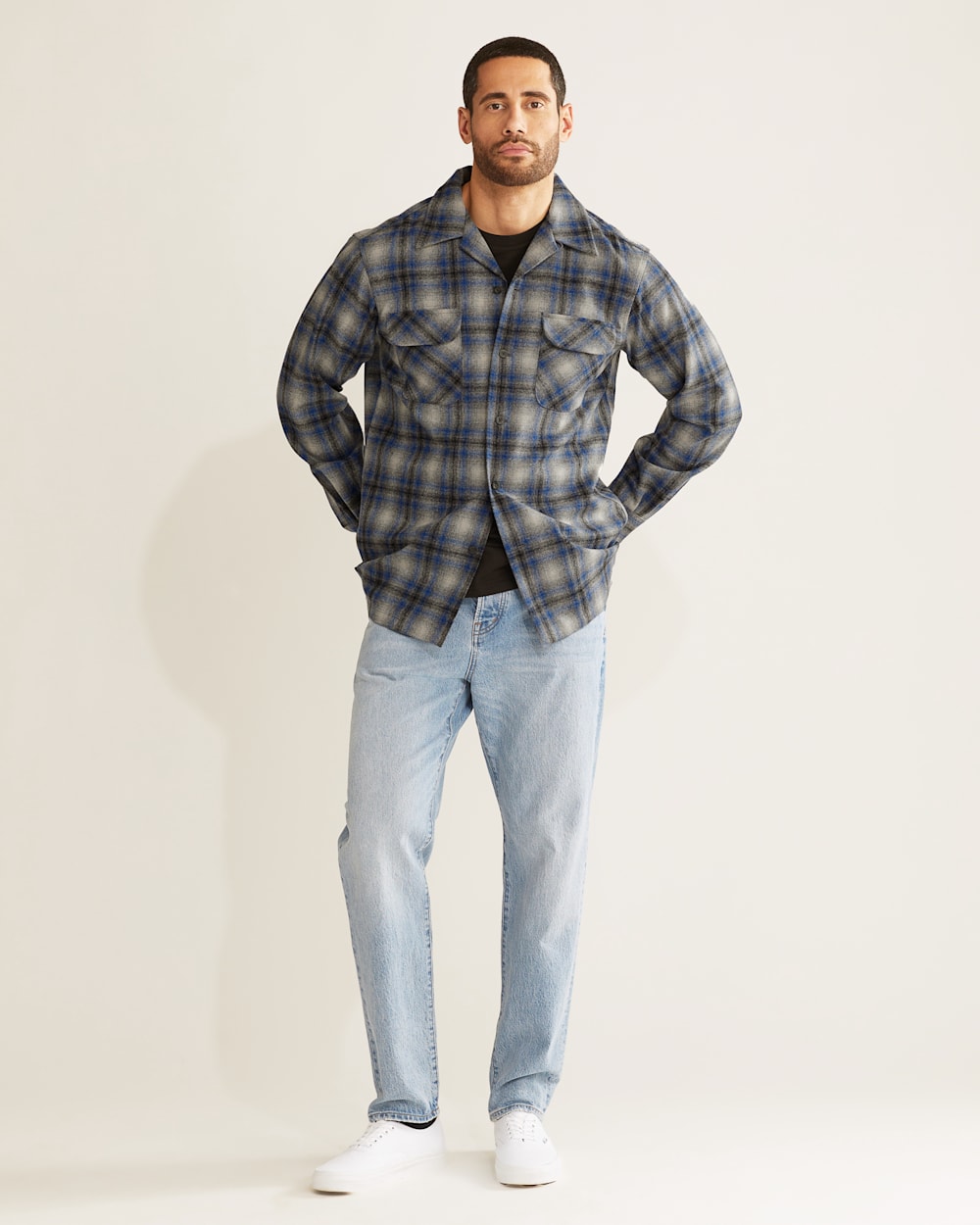 MEN'S PLAID BOARD SHIRT