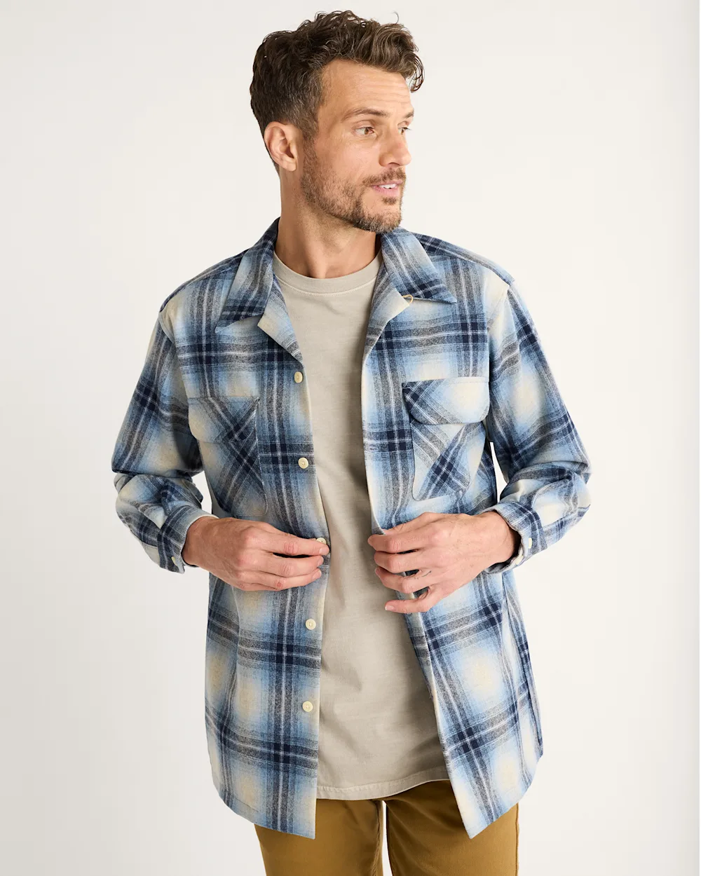 MEN'S PLAID BOARD SHIRT