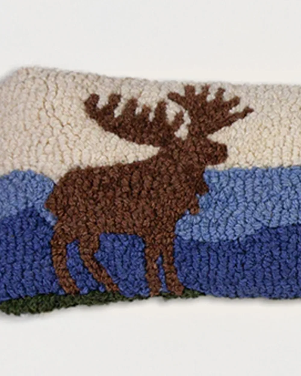 MOUNTAIN MOOSE HOOKED LUMBAR PILLOW