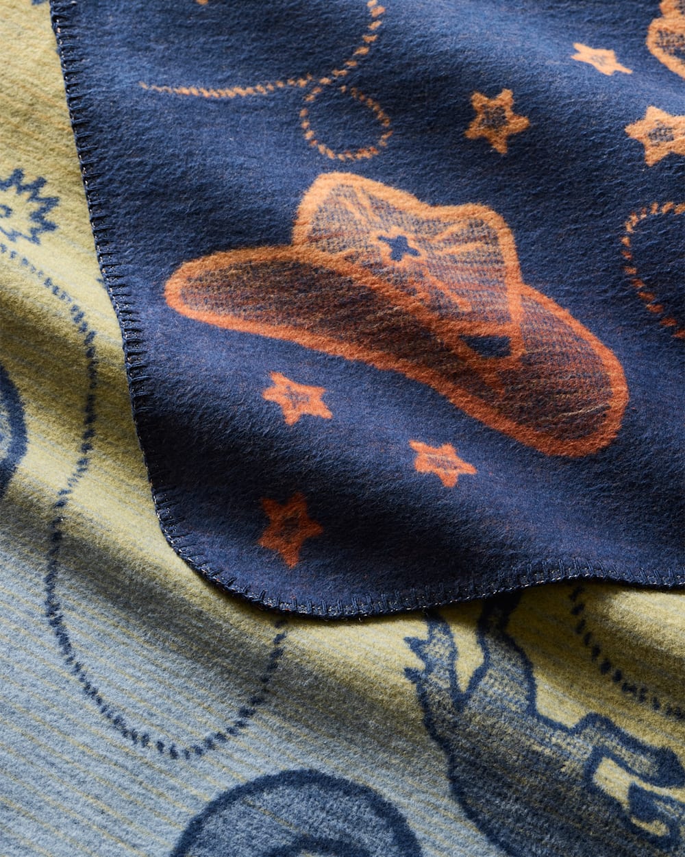 COSMIC RODEO ORGANIC COTTON BABY BLANKET