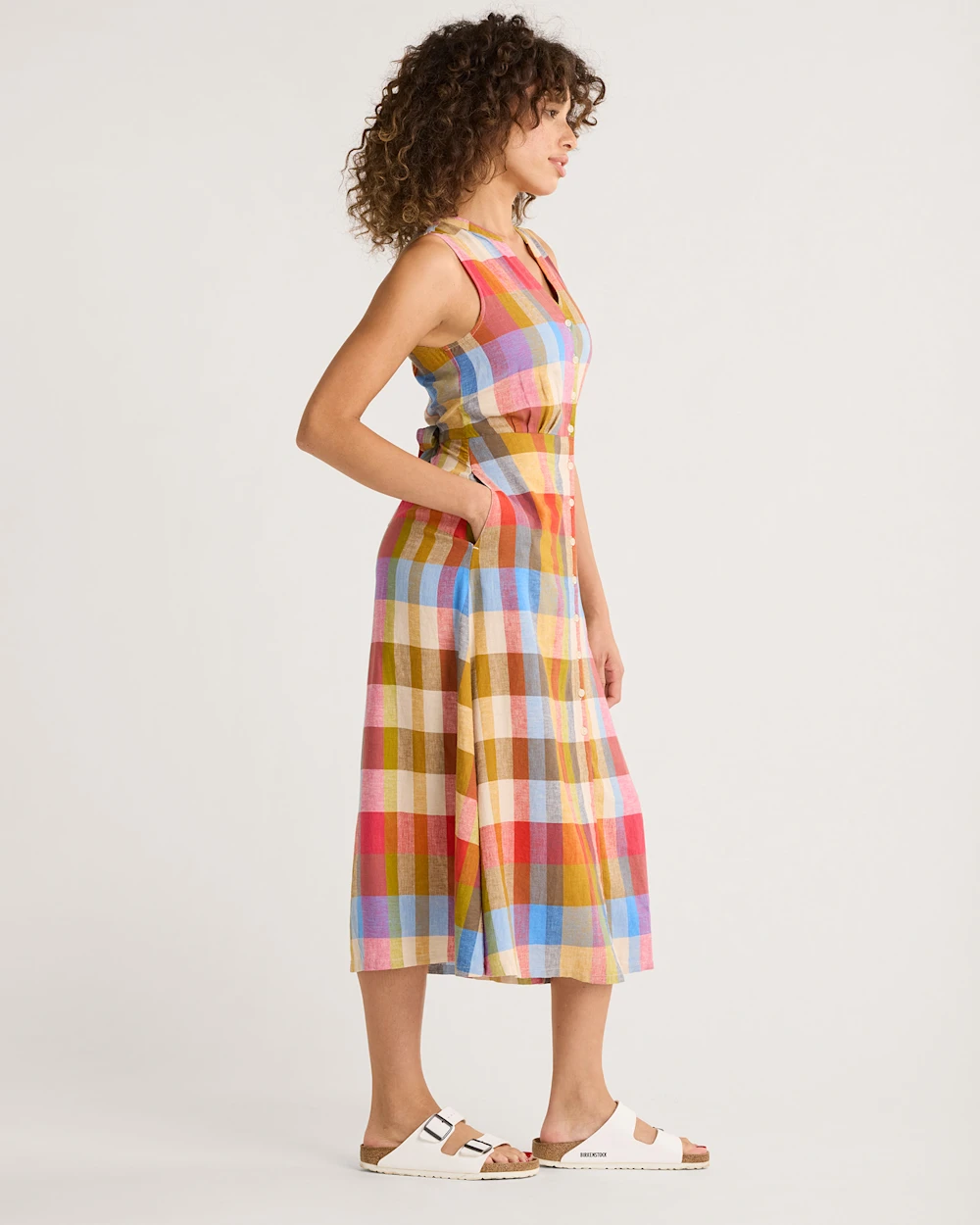 WOMEN'S LANA SLEEVELESS LINEN DRESS