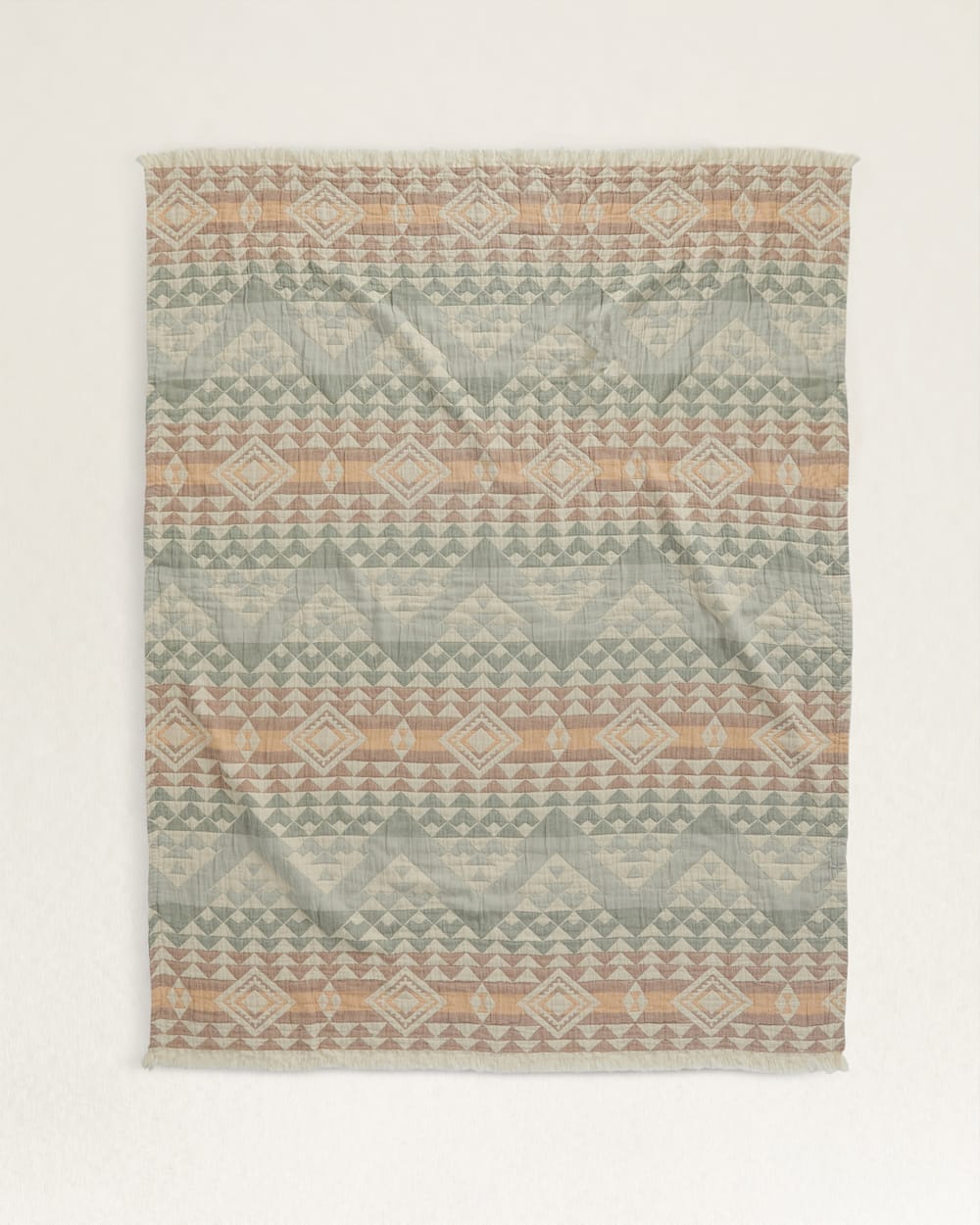 ORGANIC COTTON FRINGED THROW