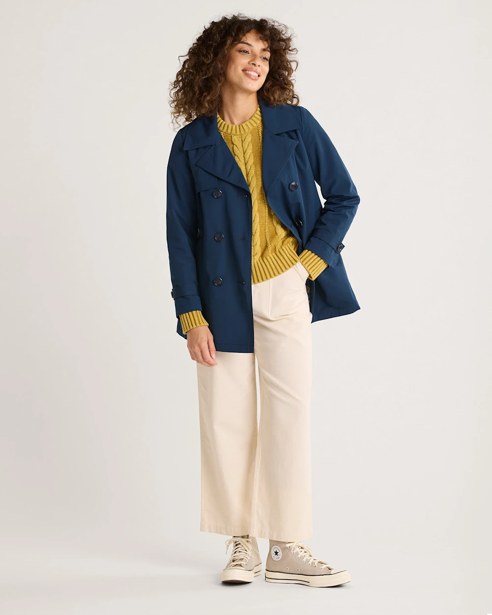 WOMEN'S MARLENE CLASSIC SHORT TRENCH COAT