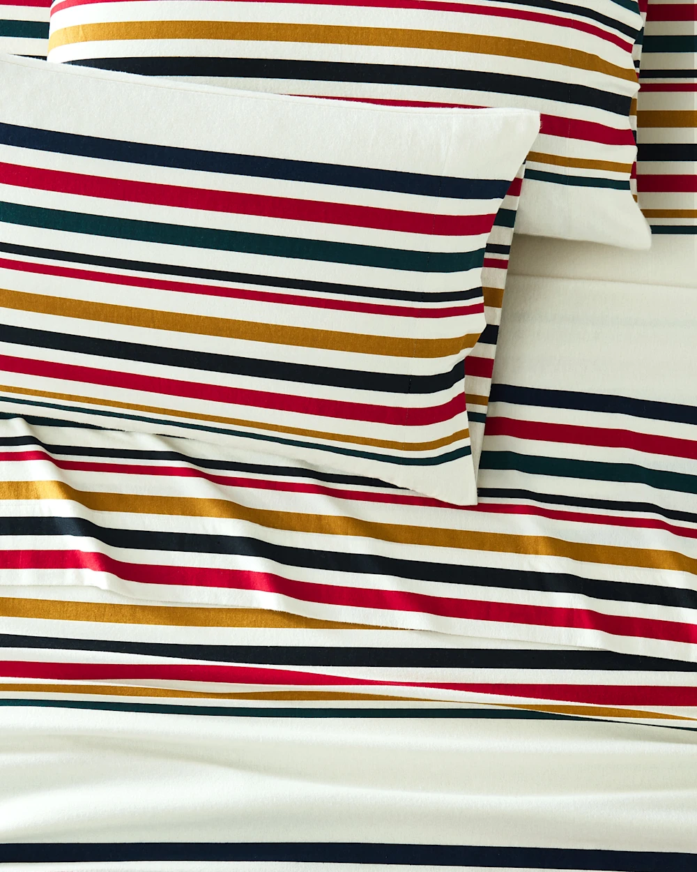 NATIONAL PARK STRIPE FLANNEL SHEET SET