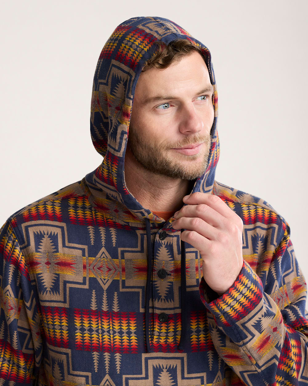 MEN'S PENDLETON UK HARDING CHAMOIS HOODIE