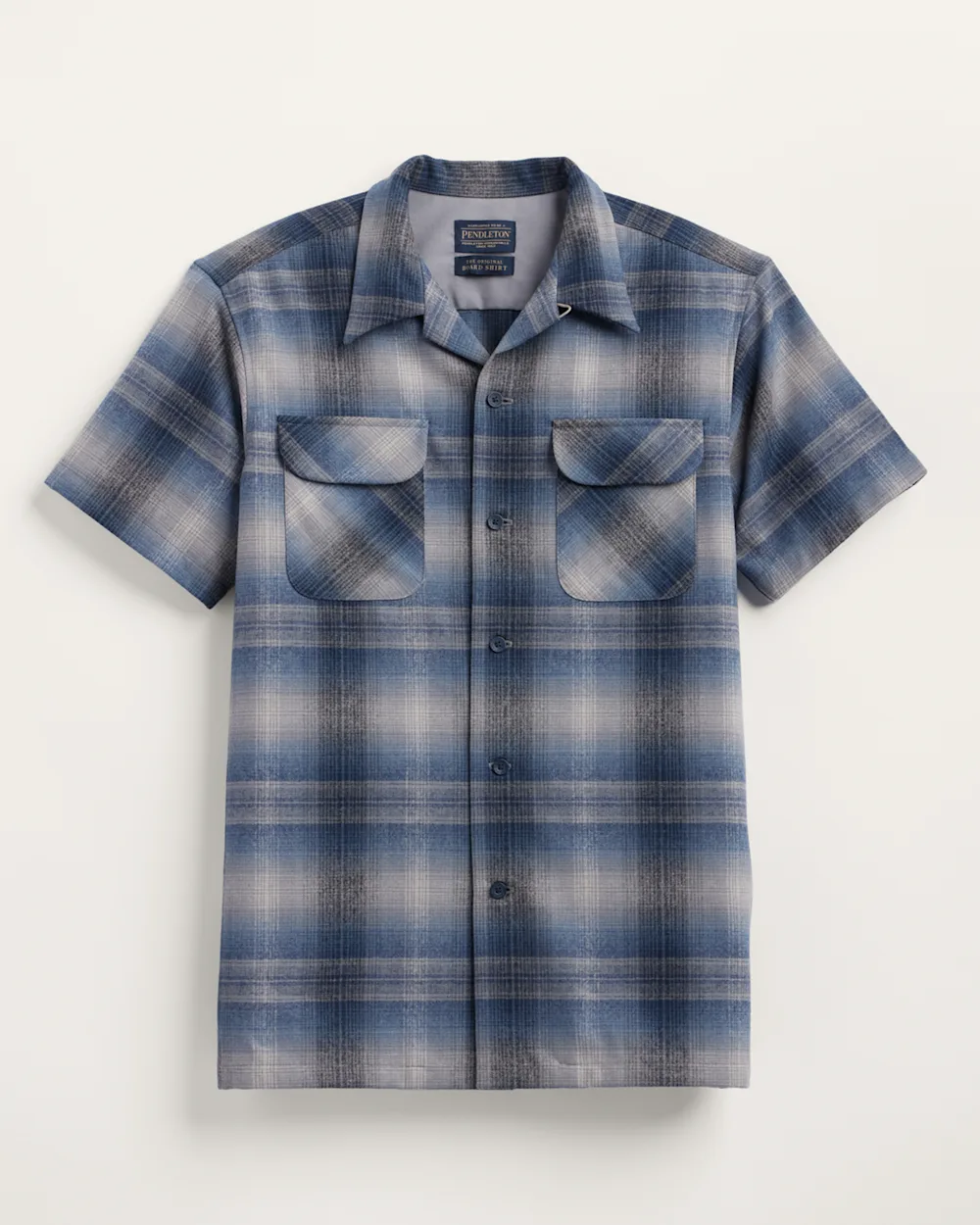MEN'S SHORT-SLEEVE PLAID BOARD SHIRT