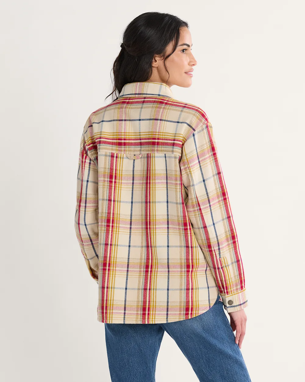 WOMEN'S ARCADIA FLANNEL PLAID POPOVER SHIRT