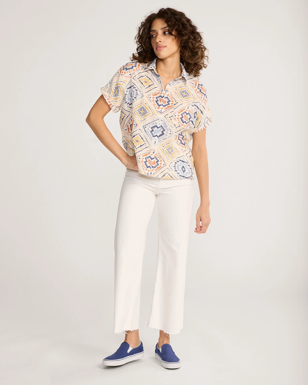 WOMEN'S COTTON GAUZE SHIRT