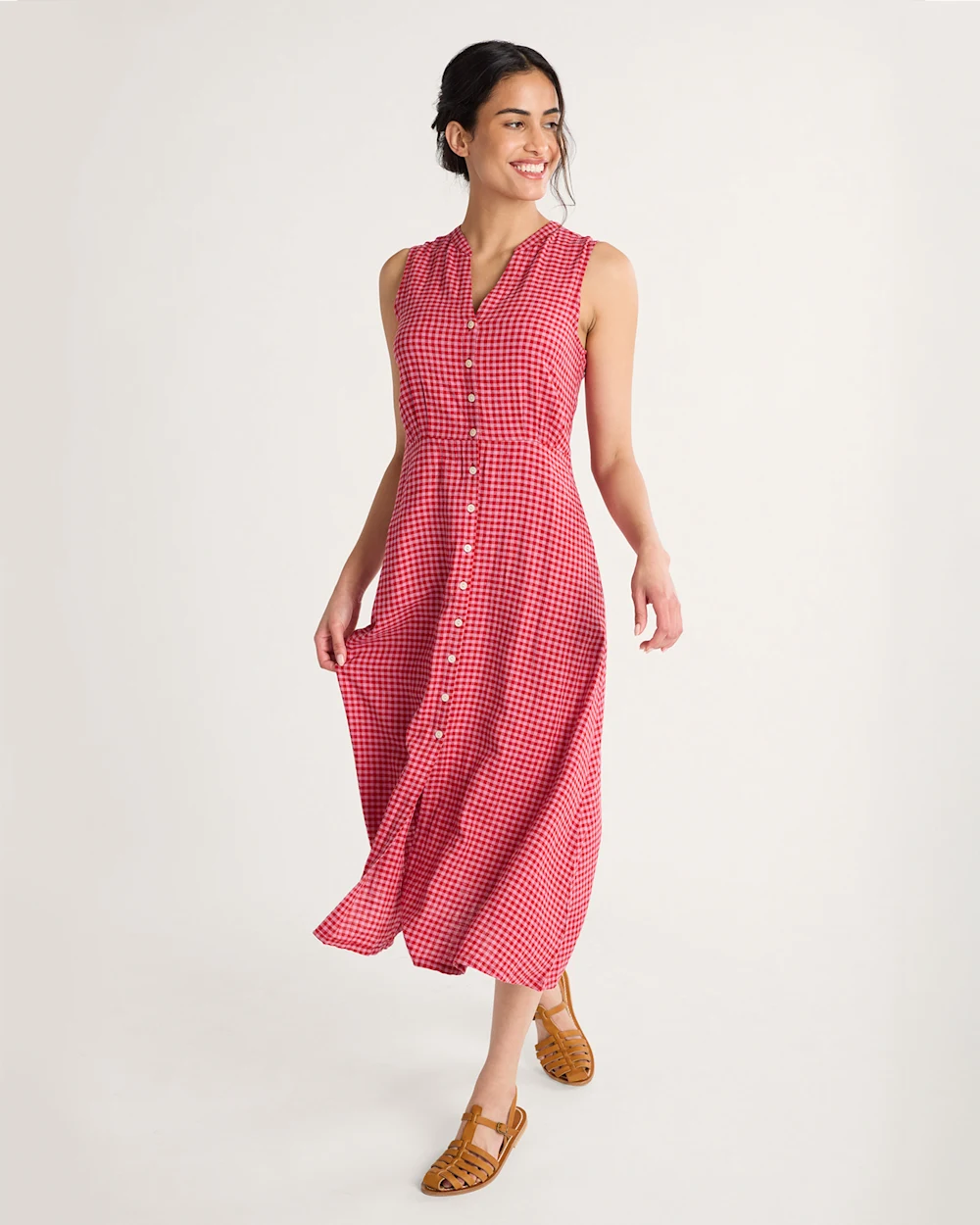 WOMEN'S LANA SLEEVELESS LINEN DRESS