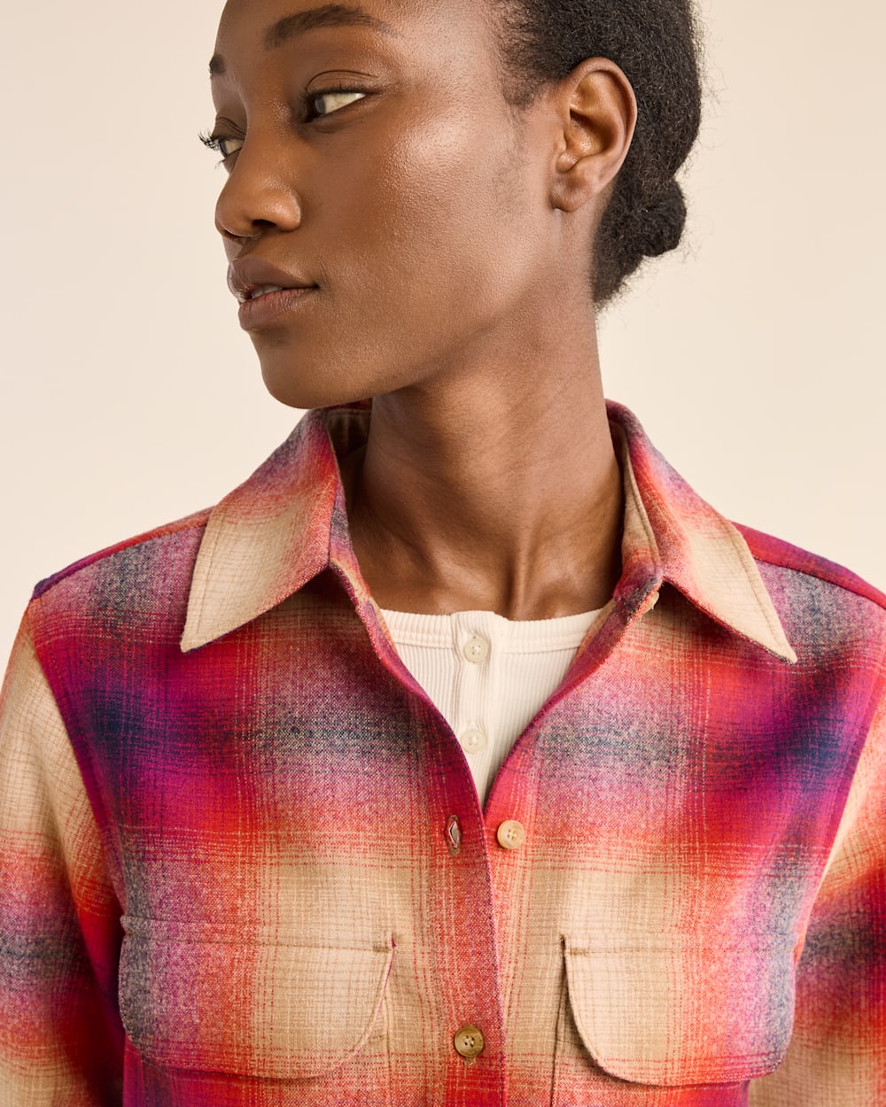 WOMEN'S PLAID BOARD SHIRT
