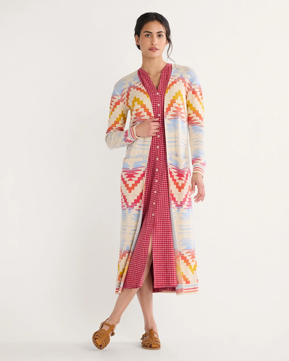 WOMEN'S COTTON DUSTER CARDIGAN