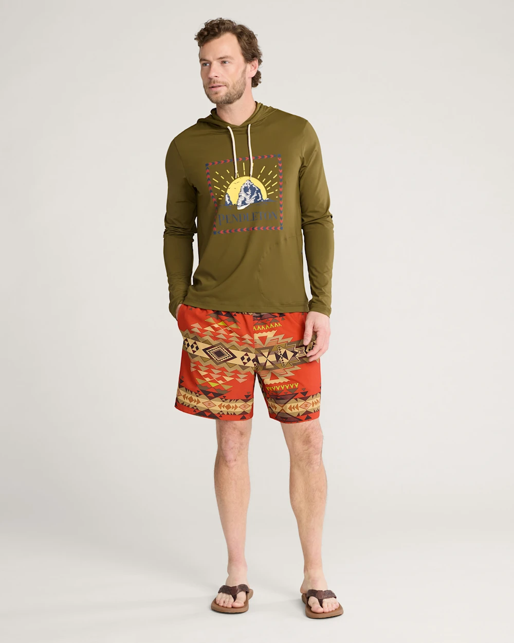 SURF PENDLETON UNISEX LONG-SLEEVE RASHGUARD