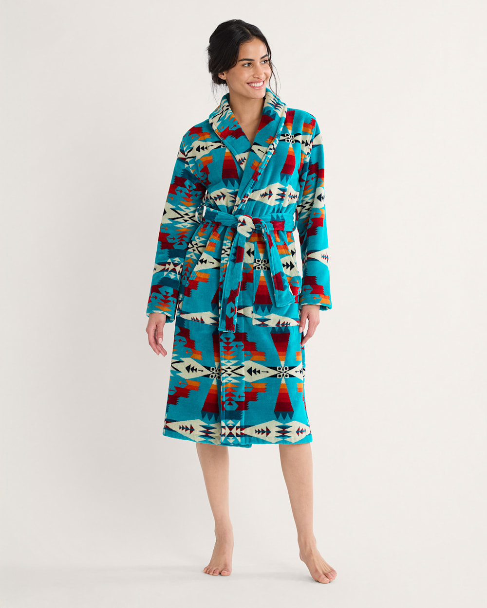 WOMEN'S TUCSON COTTON TERRY VELOUR BATHROBE