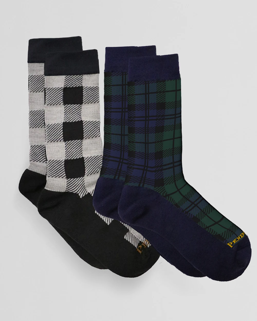 2-PACK PLAID SOCKS