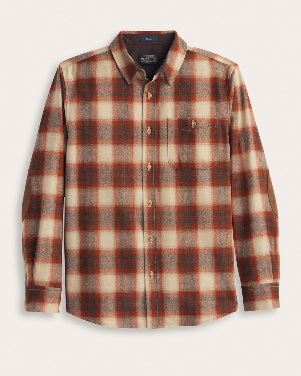 MEN'S PLAID ELBOW-PATCH TRAIL SHIRT