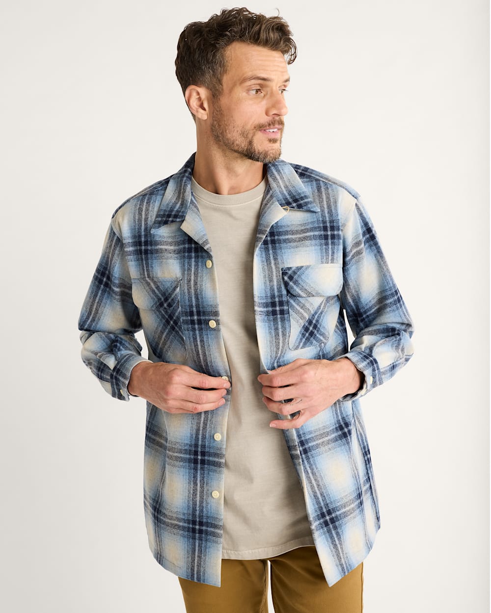 MEN'S PLAID BOARD SHIRT