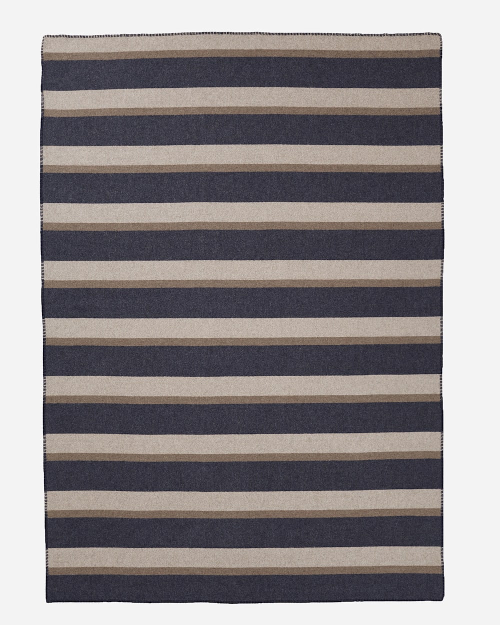 ECO-WISE WOOL PLAID/STRIPE BLANKET