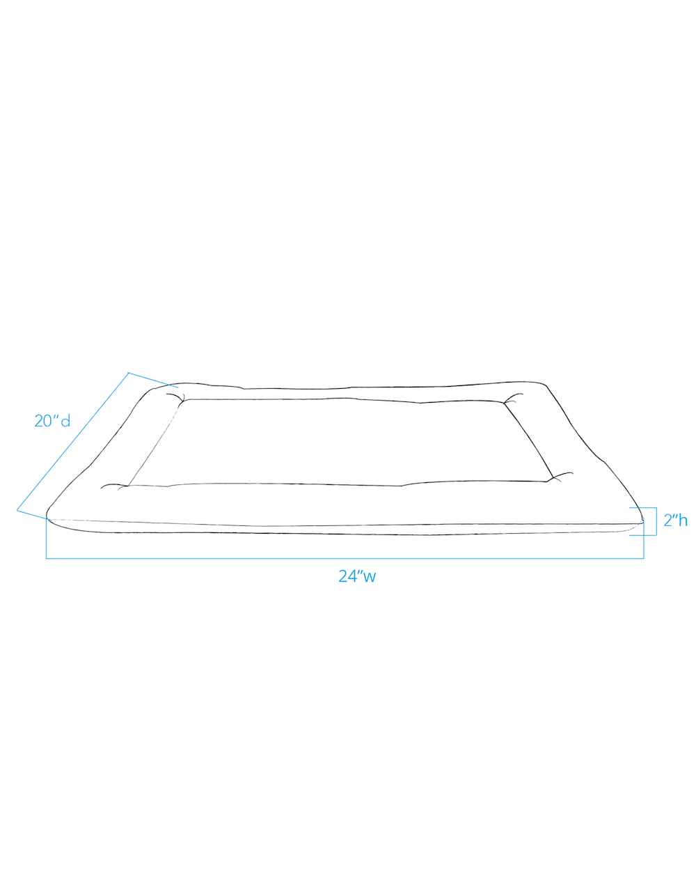 GLACIER NATIONAL PARK PET BED - COMFORT CUSHION
