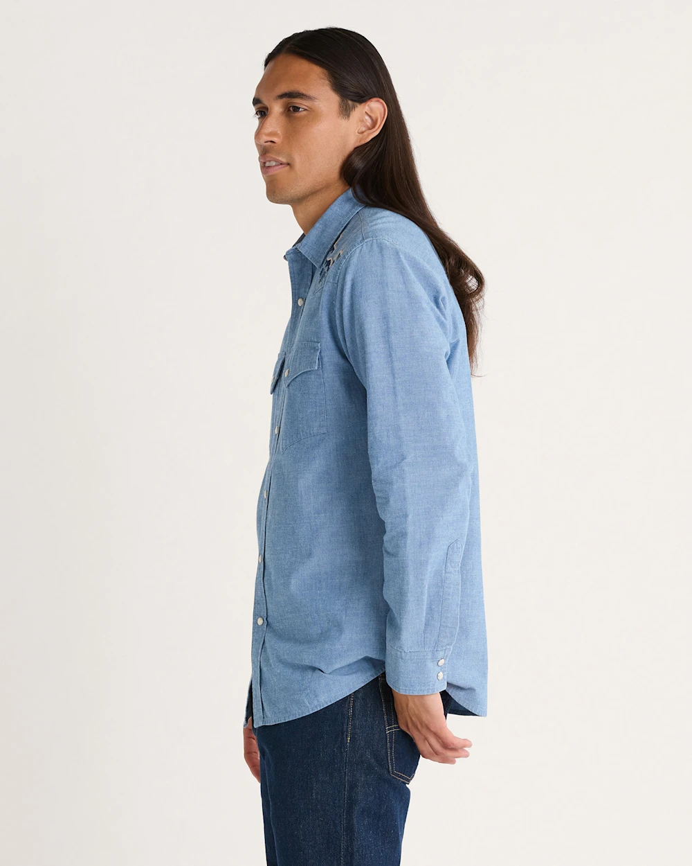 MEN'S HARDING EMBROIDERED CHAMBRAY GAMBLER SHIRT