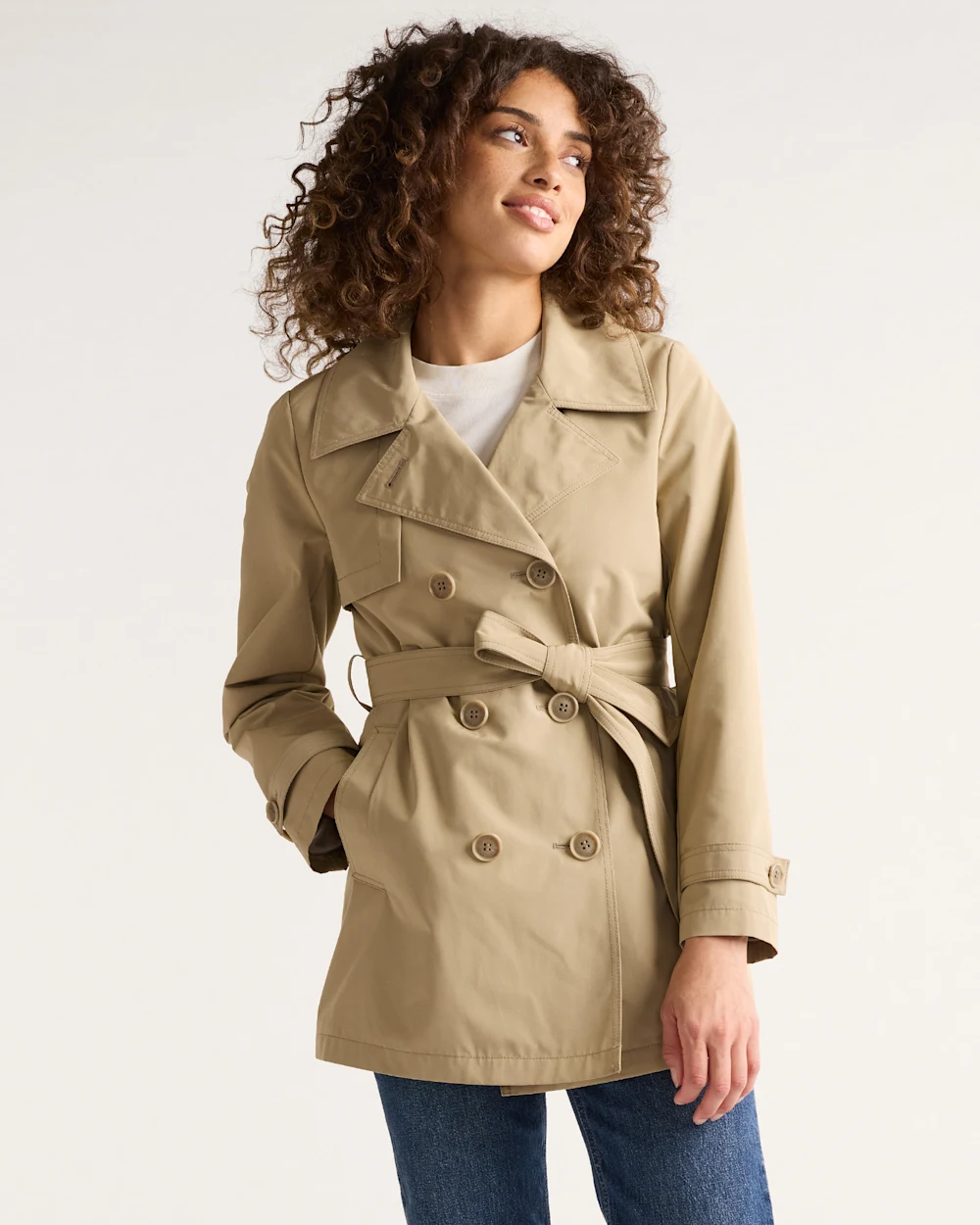 WOMEN'S MARLENE CLASSIC SHORT TRENCH COAT