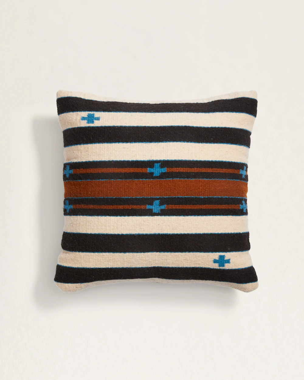 TURQUOISE CROSSES SQUARE PILLOW