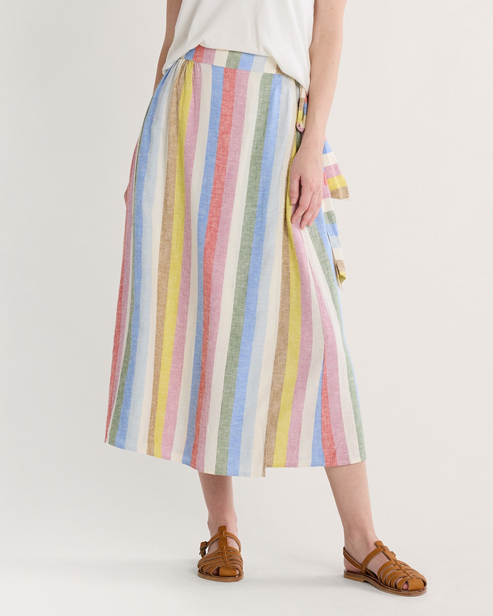 WOMEN'S LINEN WRAP SKIRT
