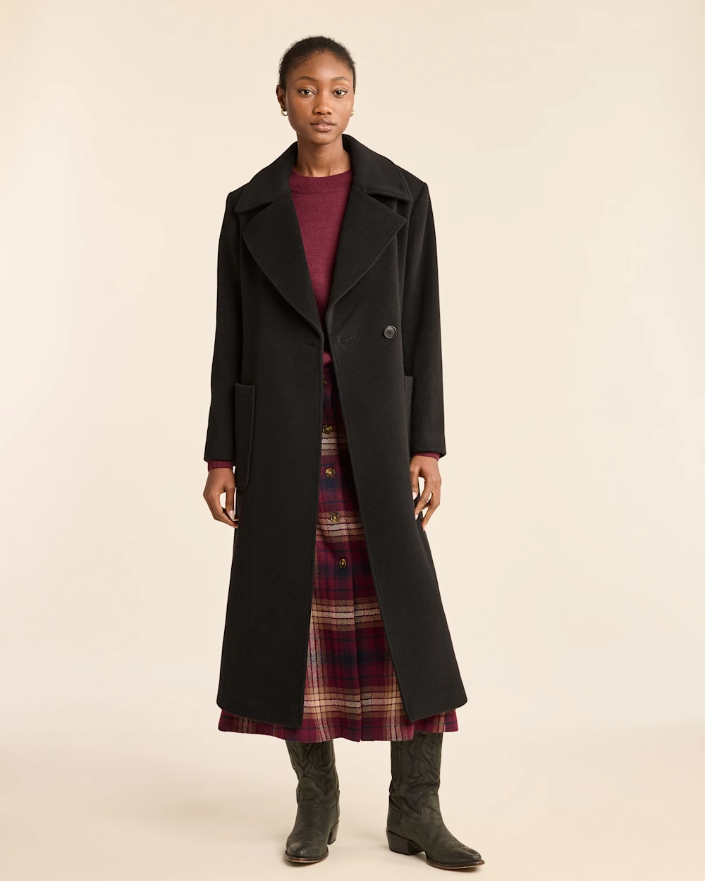 WOMEN'S NOB HILL WOOL WRAP COAT