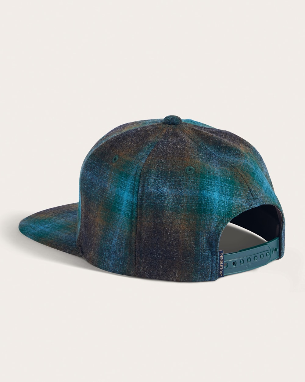 PLAID FLAT BRIM HAT