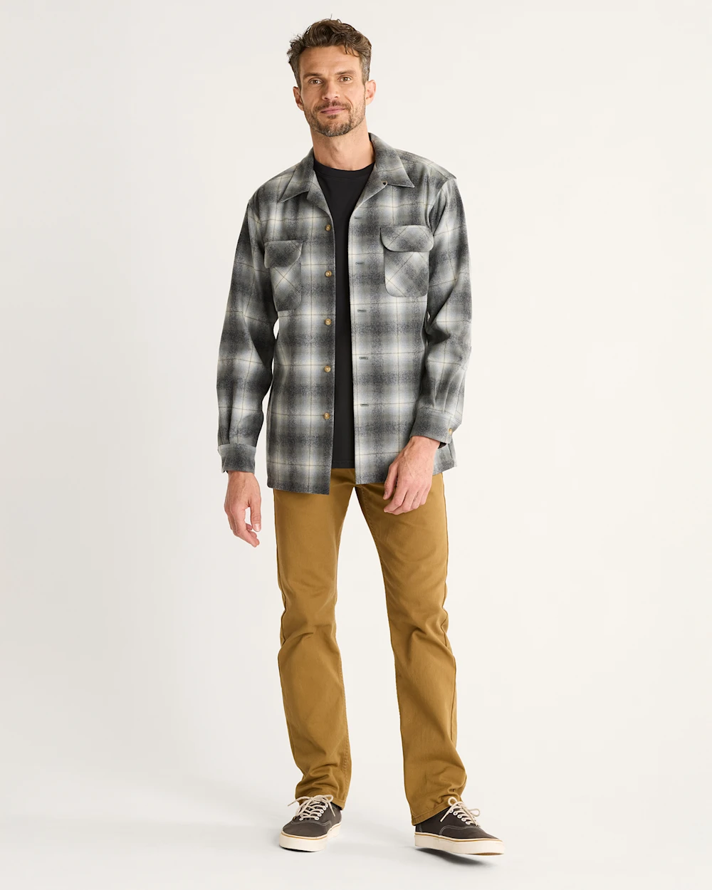 MEN'S PLAID BOARD SHIRT