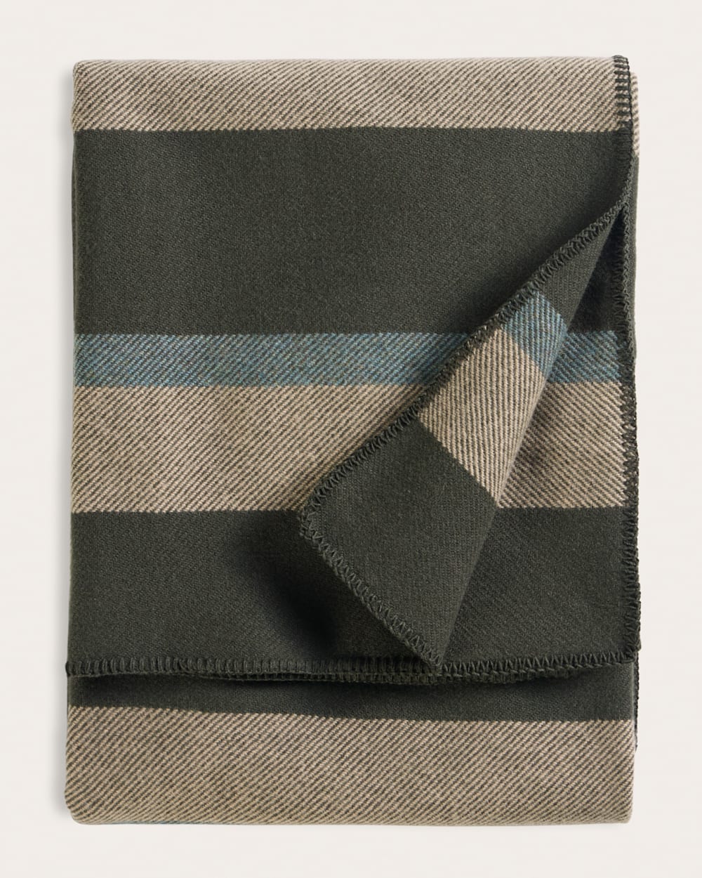 ECO-WISE WOOL PLAID/STRIPE BLANKET