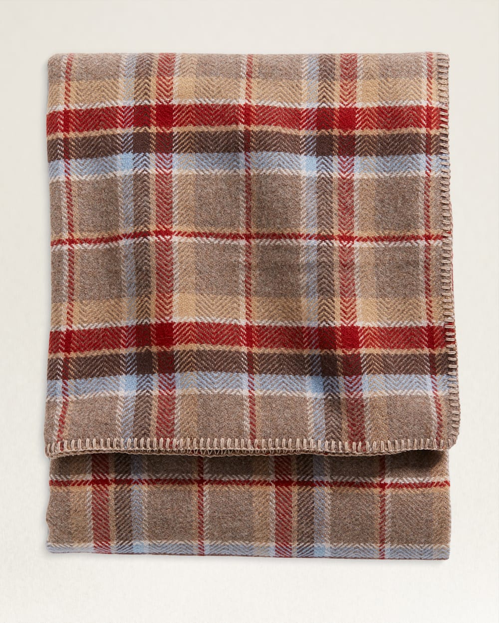 ECO-WISE WOOL PLAID/STRIPE BLANKET
