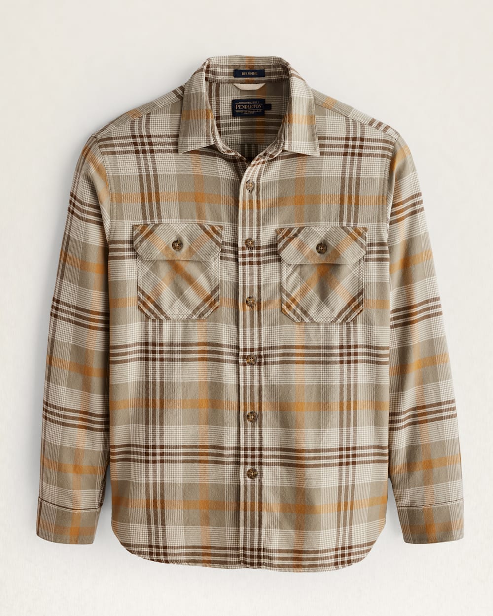 MEN'S PLAID BURNSIDE DOUBLEBRUSHED FLANNEL SHIRT