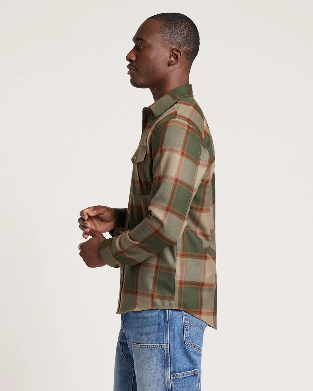 MEN'S PLAID HARRISON MERINO SHIRT