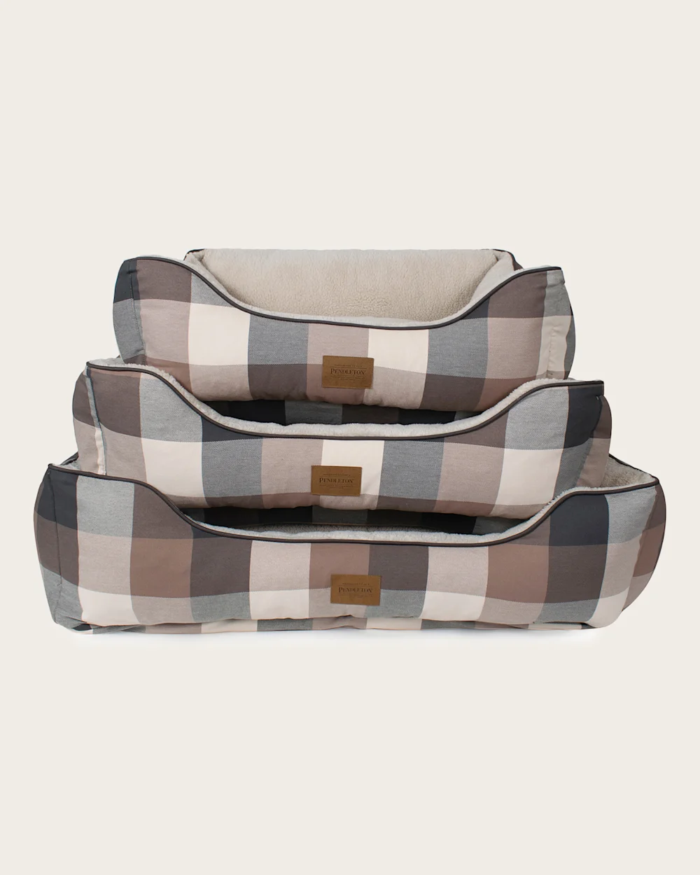 BLOCK PLAID PET BED - KUDDLER