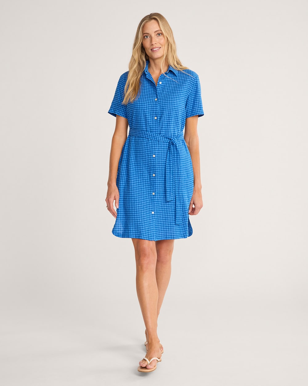 WOMEN'S CHARLOTTE LINEN SHIRT DRESS