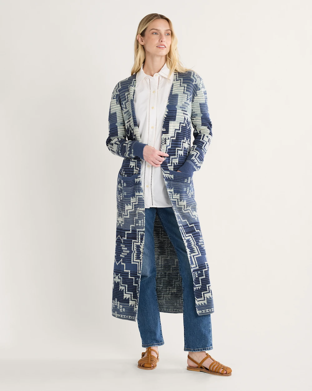 WOMEN'S COTTON DUSTER CARDIGAN