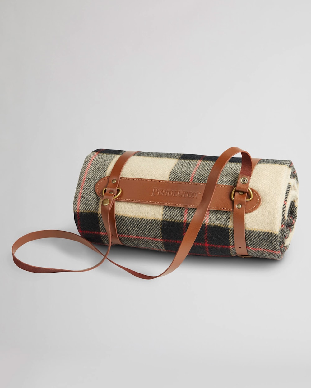 MOTOR ROBE THROW WITH LEATHER CARRIER