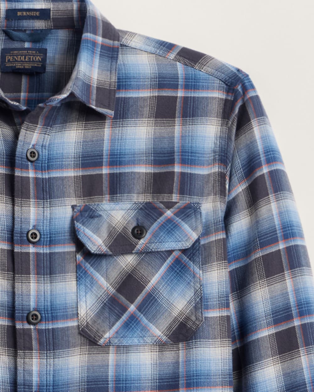 MEN'S PLAID BURNSIDE DOUBLEBRUSHED FLANNEL SHIRT