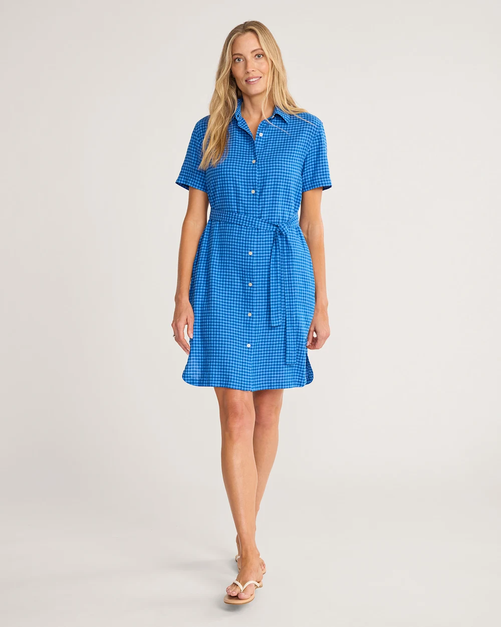 WOMEN'S CHARLOTTE LINEN SHIRT DRESS