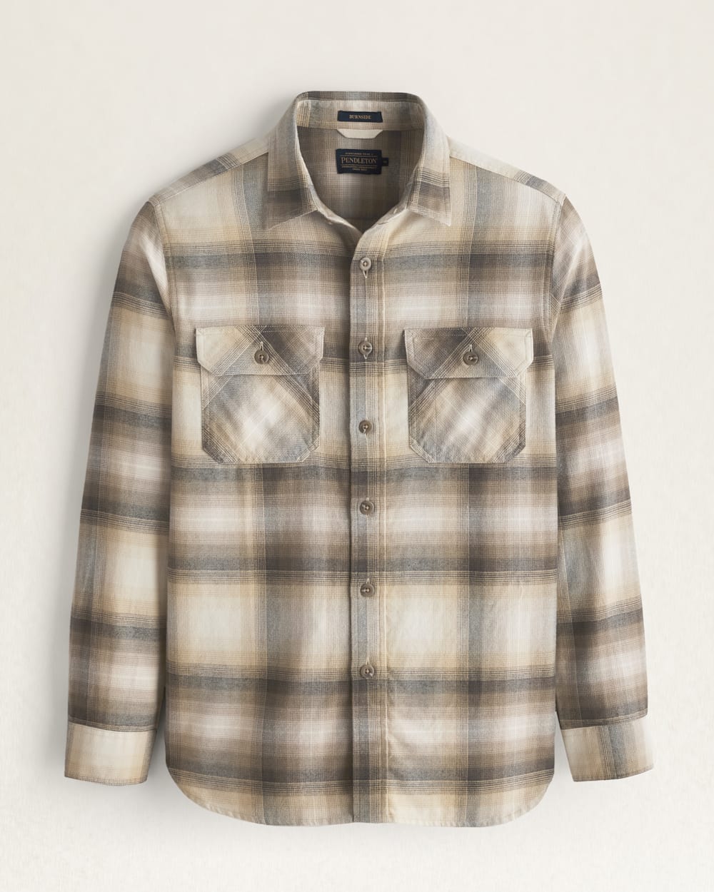 MEN'S PLAID BURNSIDE DOUBLEBRUSHED FLANNEL SHIRT