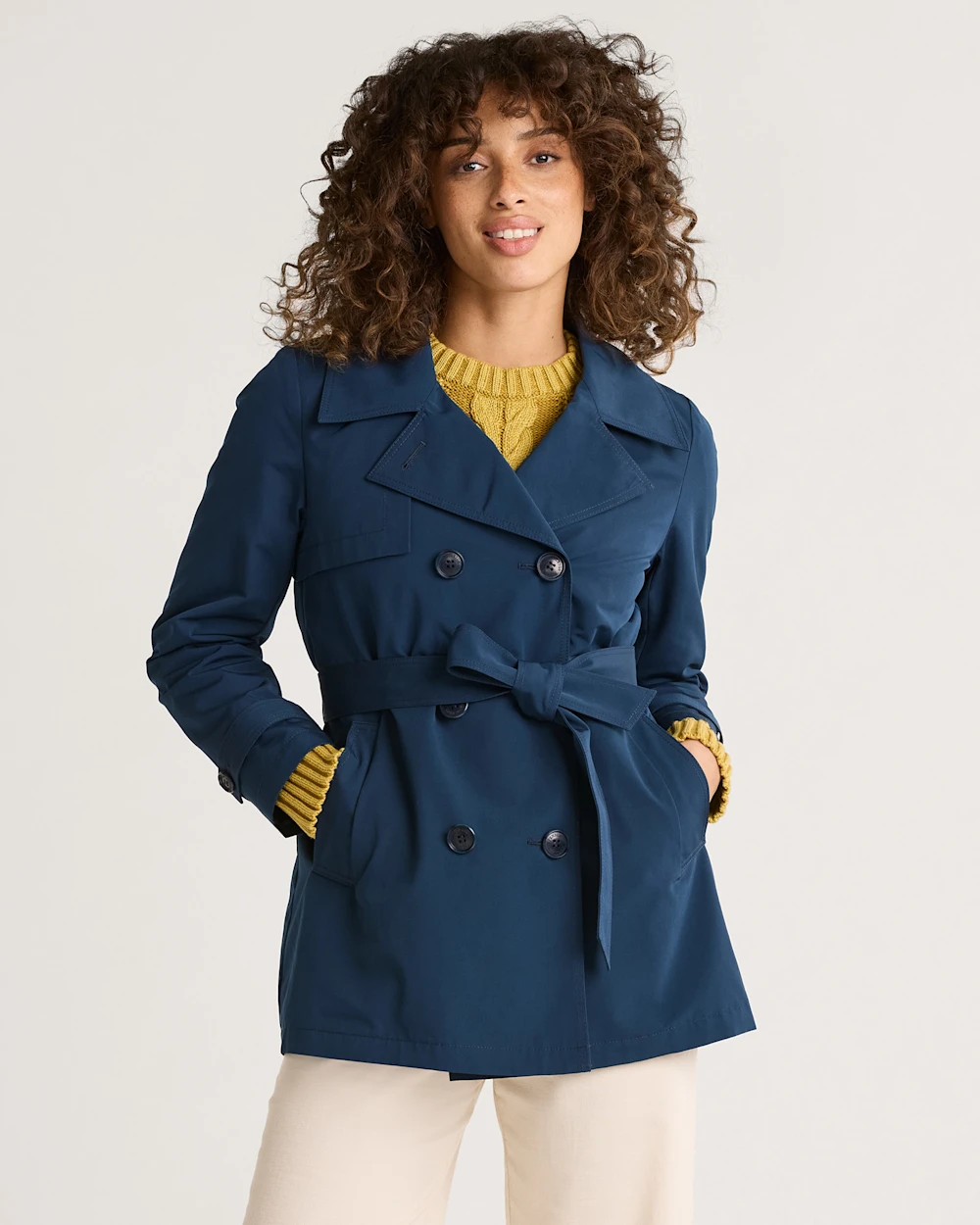 WOMEN'S MARLENE CLASSIC SHORT TRENCH COAT