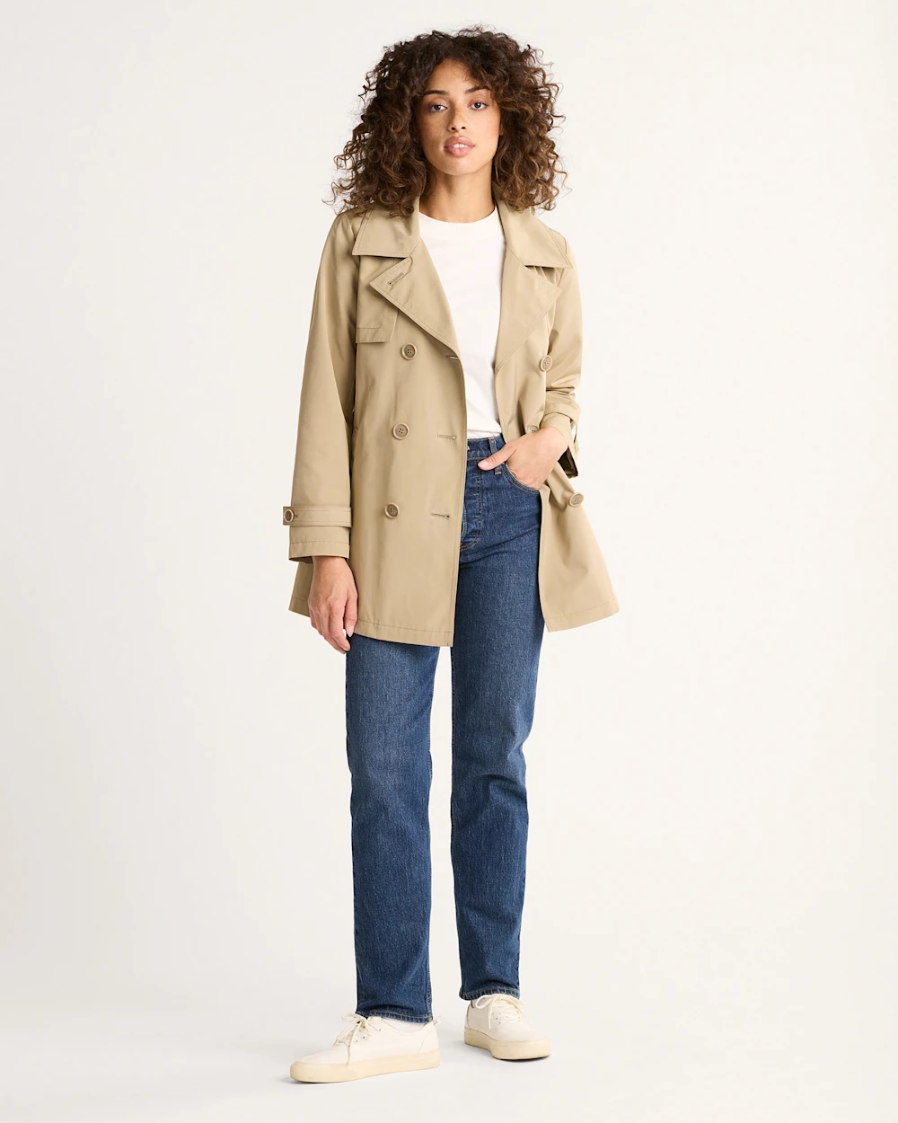 WOMEN'S MARLENE CLASSIC SHORT TRENCH COAT