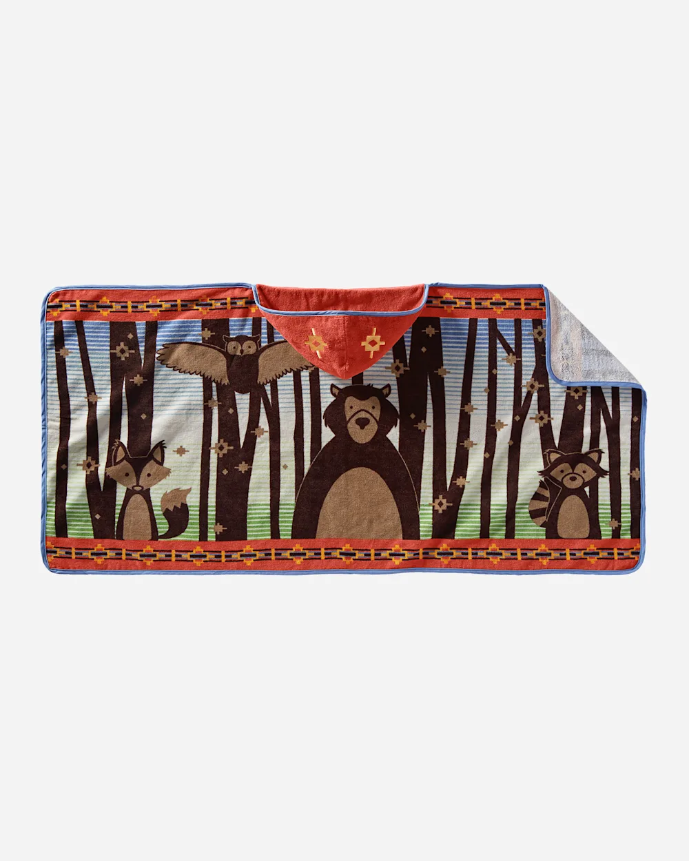 WOODLAND NEIGHBORS HOODED TOWEL