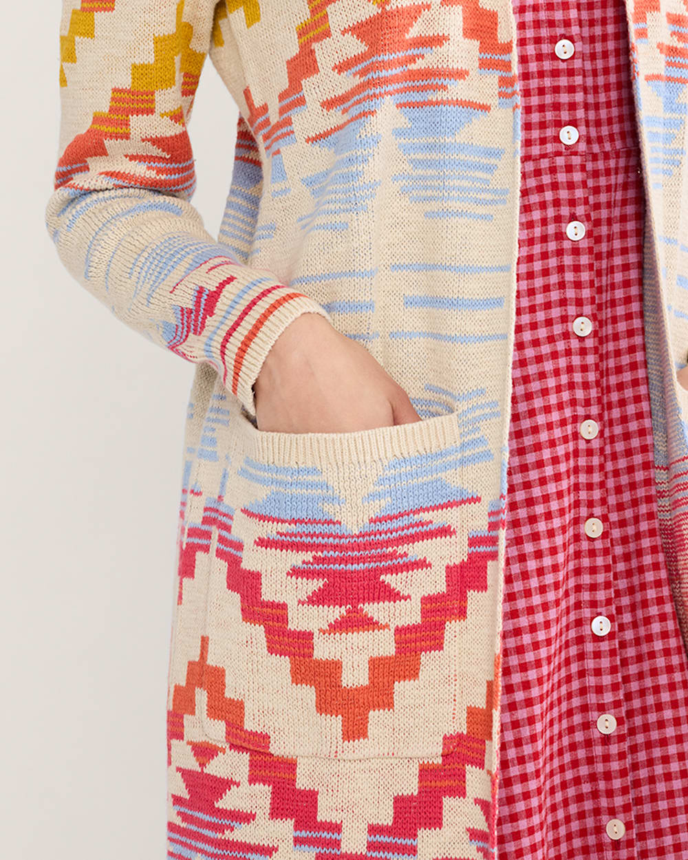 WOMEN'S COTTON DUSTER CARDIGAN