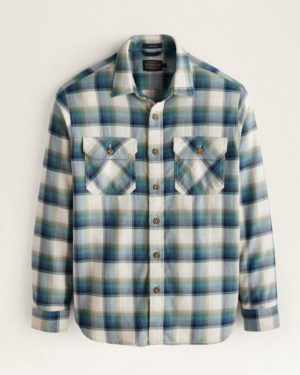 MEN'S PLAID BURNSIDE DOUBLEBRUSHED FLANNEL SHIRT