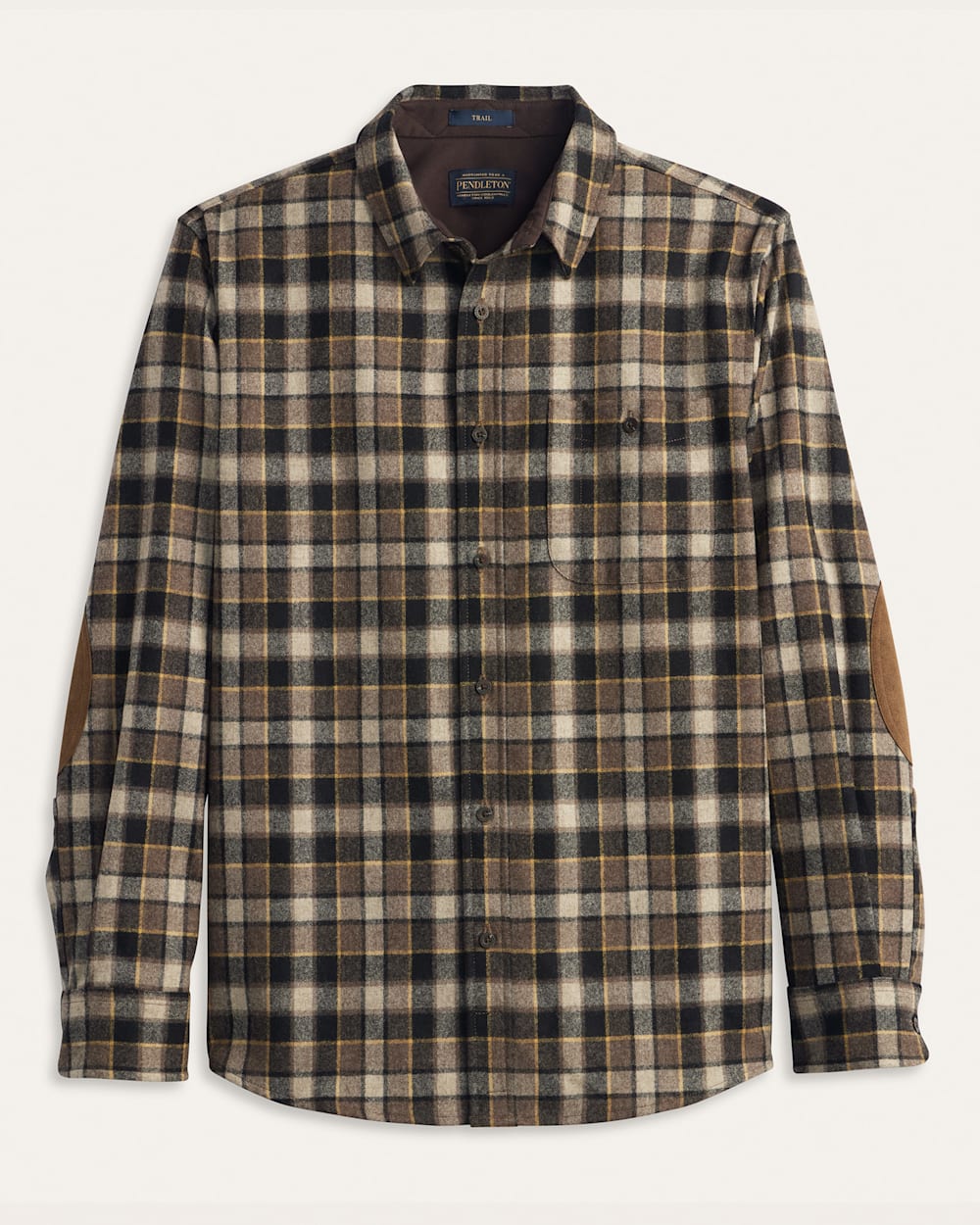 MEN'S PLAID ELBOW-PATCH TRAIL SHIRT